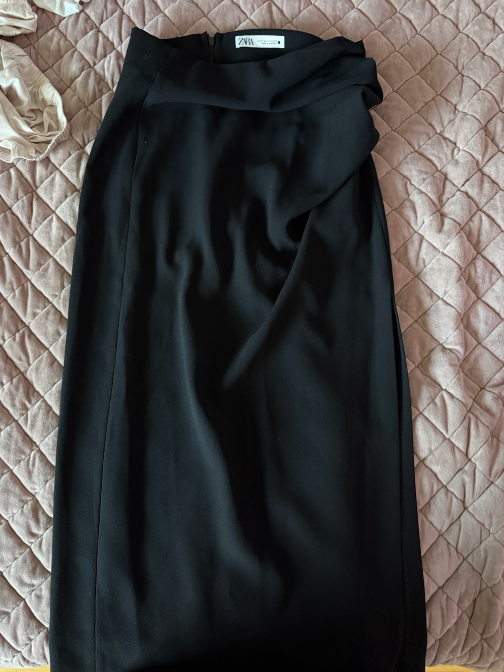 Zara black jacket interior